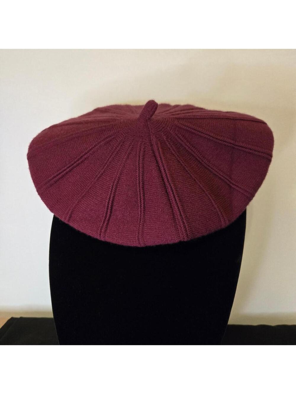 Women's Burgundy and Purple Hat